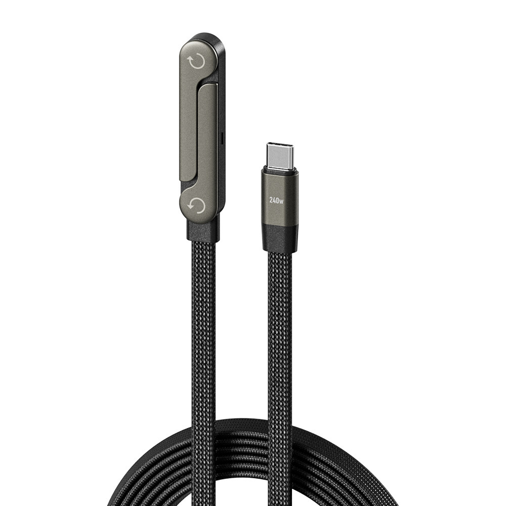 Fast Charging Foldable Bracket Data Cable 2-in-1 Data Wire Foldable Phone Tablet Stand Type-C To Type-C USB-A To Type-C - Image 6