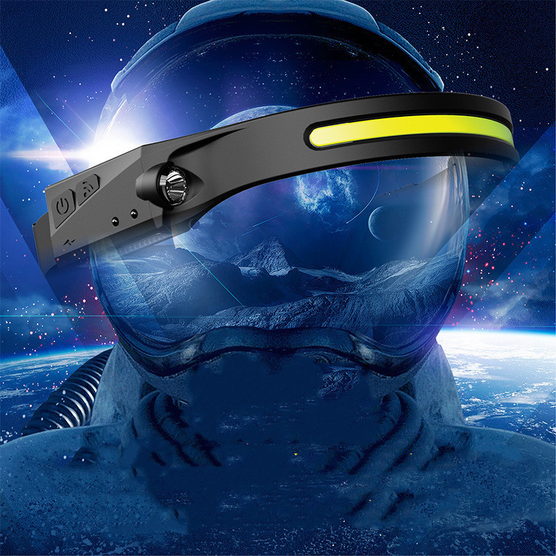 COB LED Induction Riding Headlamp Flashlight USB Rechargeable Waterproof Camping Headlight With All Perspectives Hunting Light - Image 9